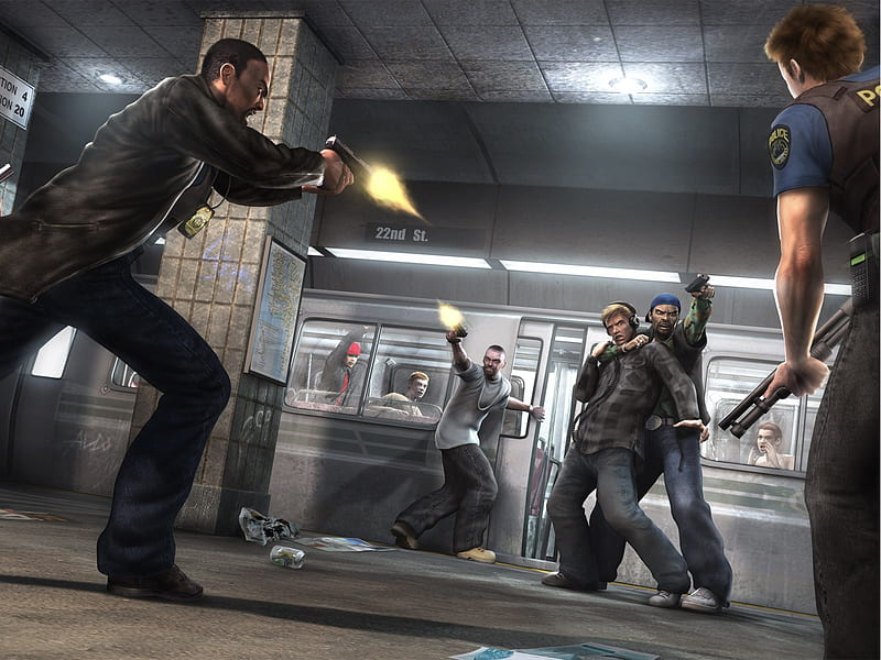 25 to Life, shooting, action, video game, adventure, fire, metro, crime, police, weapon, HD wallpaper