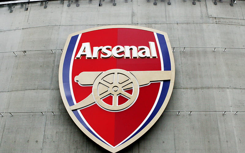 Arsenal FC Emblem, Emirates Stadium, football stadium, Arsenal London, logo, England, London, Arsenal FC, HD wallpaper