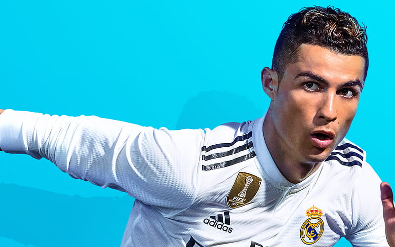 Cristiano Ronaldo, FIFA19, rapana, 2018 games, Real Madrid, football simulator, FIFA 19, Ronaldo, HD wallpaper