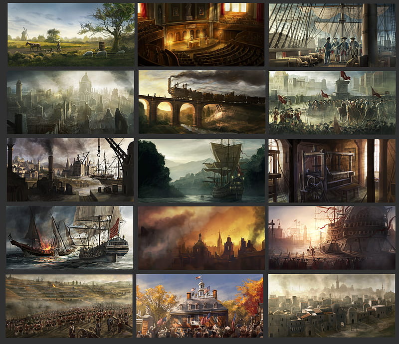 empire set II, designs, game development art other, HD wallpaper