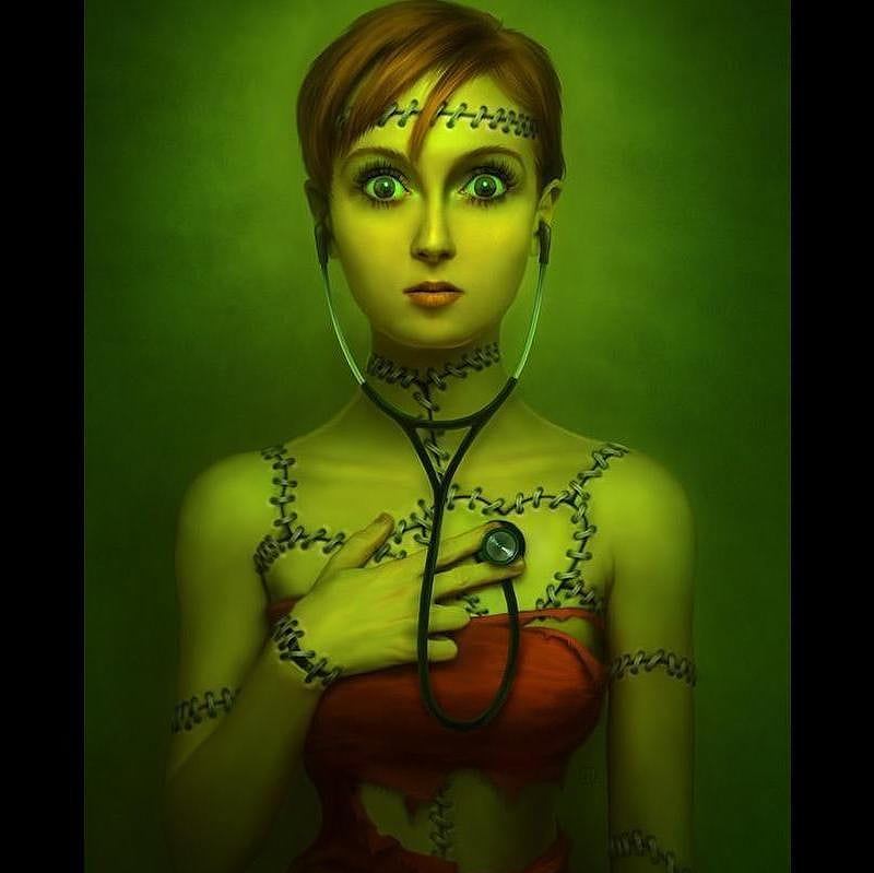 It's Alive, fantasy, green, girl, cg, alive, digital art, HD wallpaper