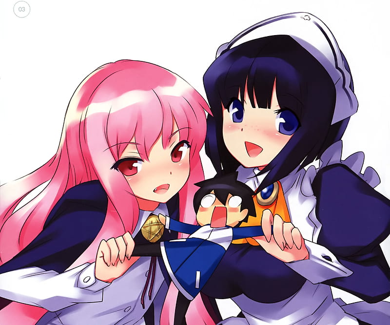 Saito, Tiffania & Louise, Zero no Tsukaima