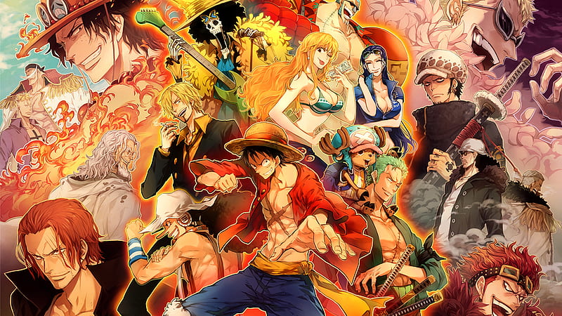 One Piece Alabasta Saga Characters, one Piece Film Strong World, Teenager,  tony Tony Chopper, nico Robin, trafalgar D Water Law, vinsmoke Sanji,  Usopp, Monkey D. Luffy, Nami