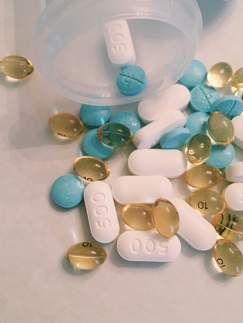 assorted-color medication pills, HD phone wallpaper