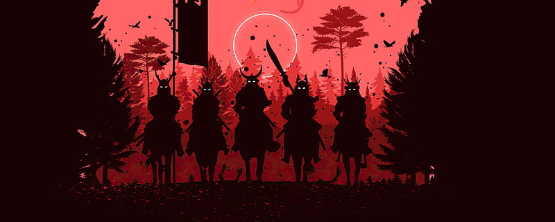 Fantasy Samurai Minimal Resolution, Artist, , and Background, Dual Monitor  Samurai, HD wallpaper | Peakpx
