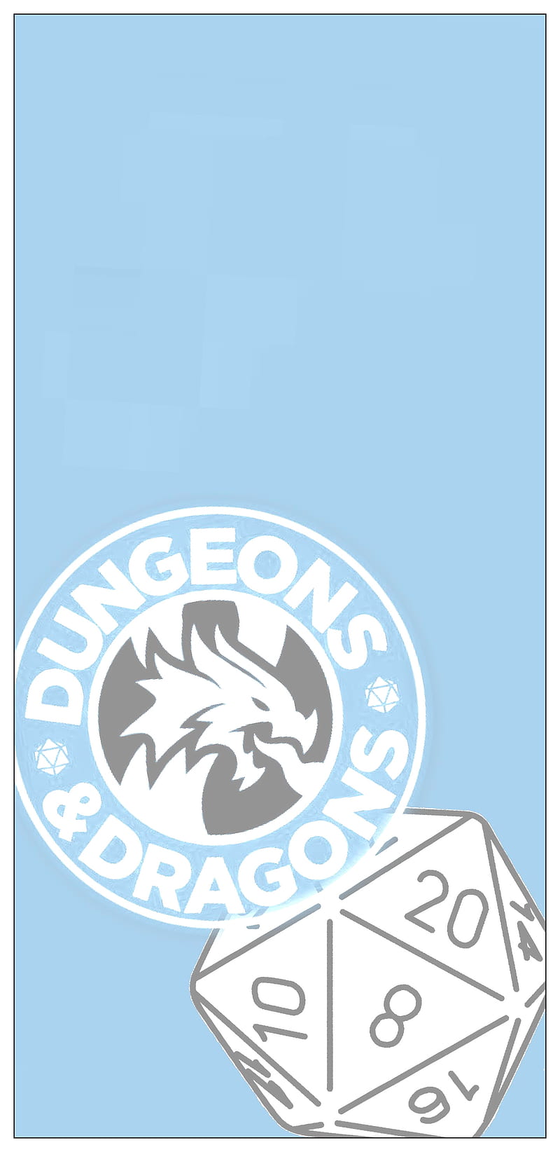 DragonsAndDice, blue, critical, d20, dice, dm, dragons, dungeons, rpg, ttrpg, HD phone wallpaper