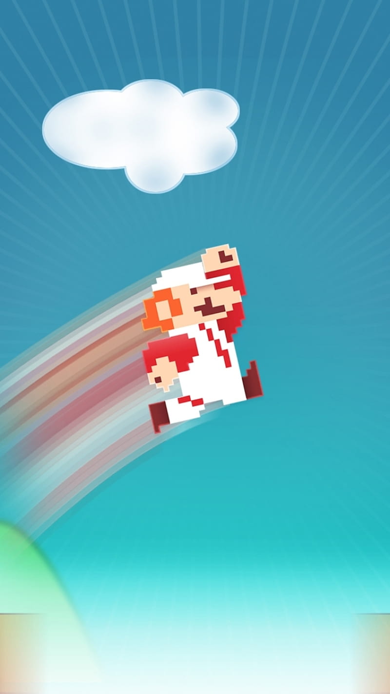 Super Mario, fire, HD phone wallpaper