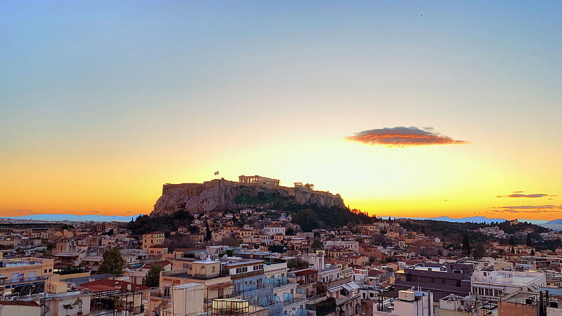 city, architecture, buildings, athens, greece u 16:9 background, HD wallpaper