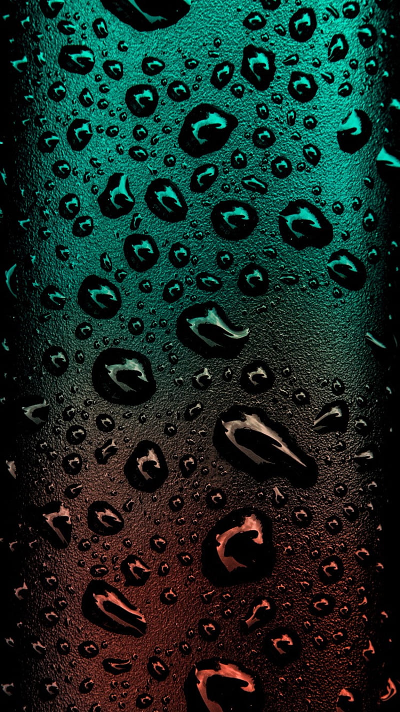 Drops abstract, bubble, edge, hue, one, simple water, HD phone wallpaper