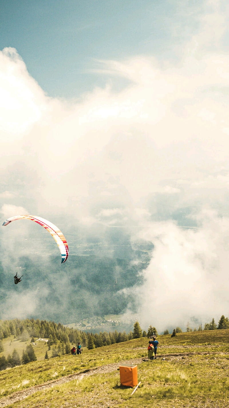 Paragliding, player, HD phone wallpaper