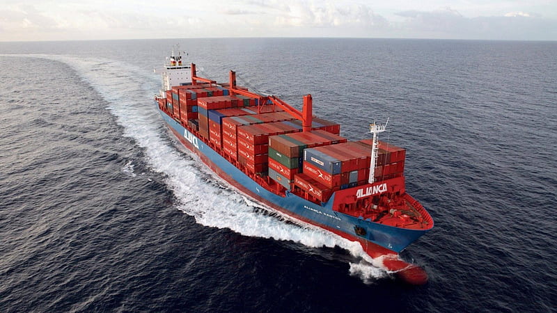 Container Ship Alianca Santos, Boat, Ship, Container, Alianca Santos, HD wallpaper