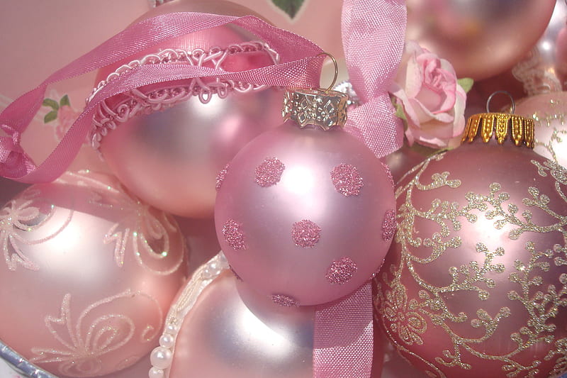 For a romantic Christmas ~~, soft pink, small, sweet, hope, jesus, green, love, siempre, light, present, lovely, christmas, red ribbon, peace, pink ribbon, joy, gift, pet, tiny, heart, entertainment, fashion, faith, HD wallpaper