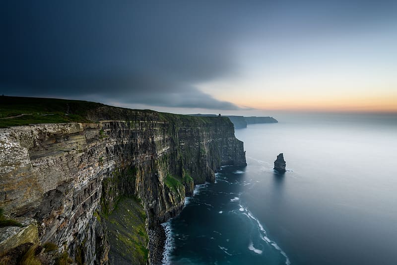 Landscape, Sea, , Cliff, Coastline, Ireland, Seascape, Cliffs Of Moher, HD wallpaper