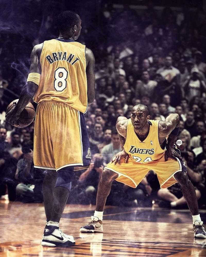 Kobe Vs Kobe, Basketball, Players, Hd Phone Wallpaper 