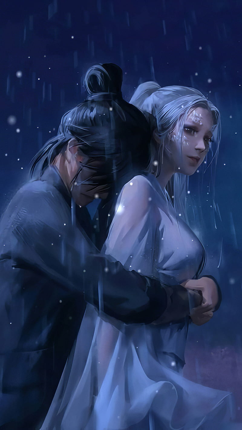1440x2960 Embraced And Endeared Anime Couple 4k Samsung Galaxy Note 98  S9S8S8 QHD HD 4k Wallpapers Images Backgrounds Photos and Pictures
