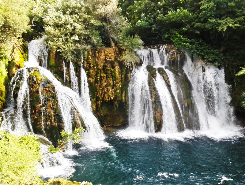 Marta Waterfalls, bosnia and herzegovina, waterfalls, HD wallpaper
