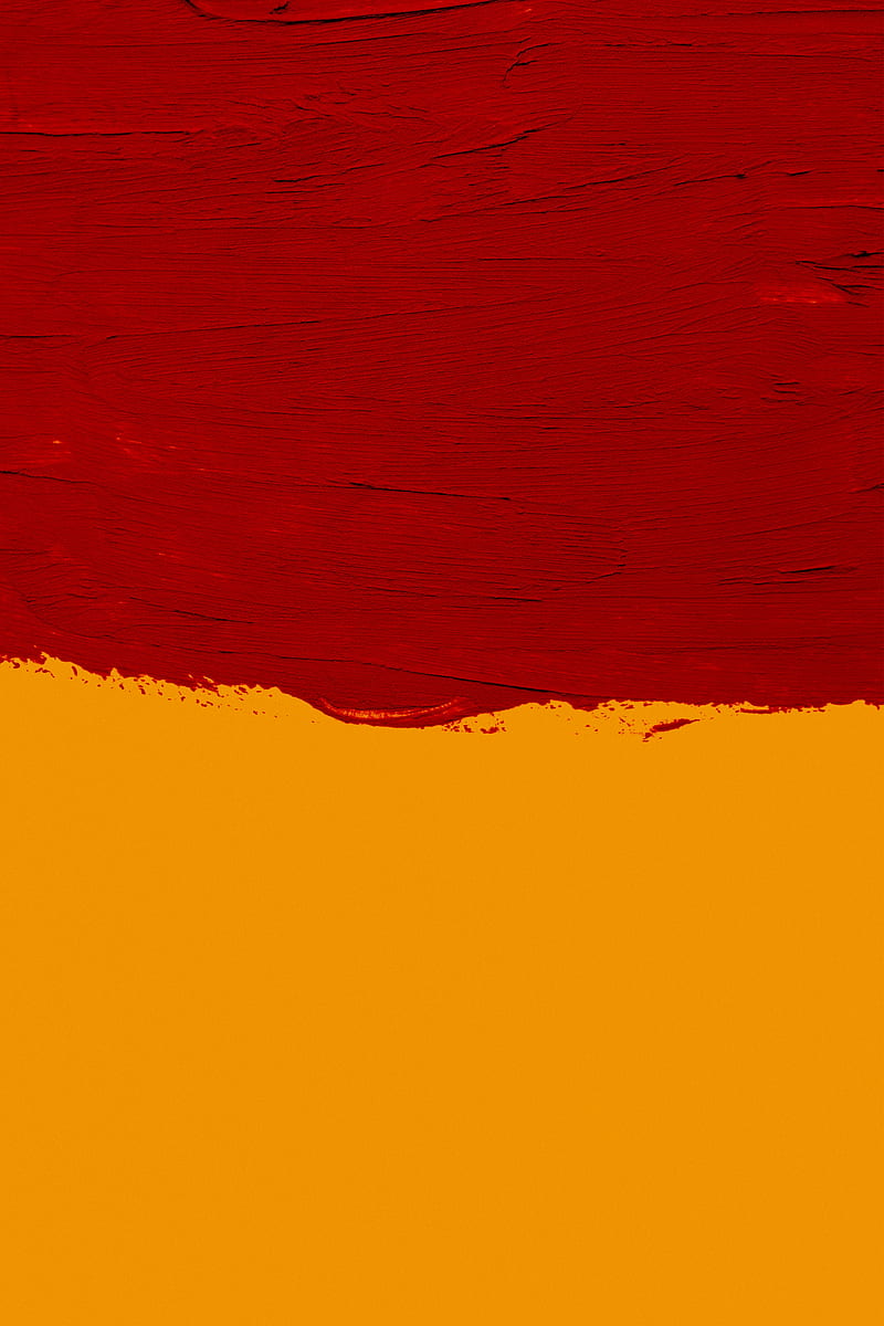 paint, red, yellow, abstraction, HD phone wallpaper