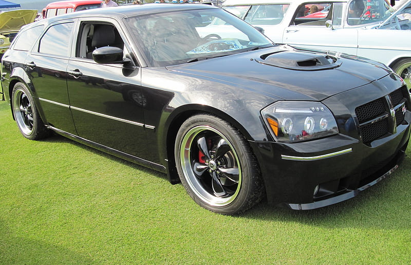 2008 Dodge Magnum, graphy, headlights, black, tires, dodge, HD wallpaper