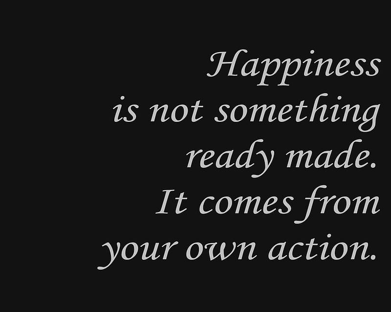 Happiness Is, action, cool, made, new, quote, ready, saying, HD wallpaper