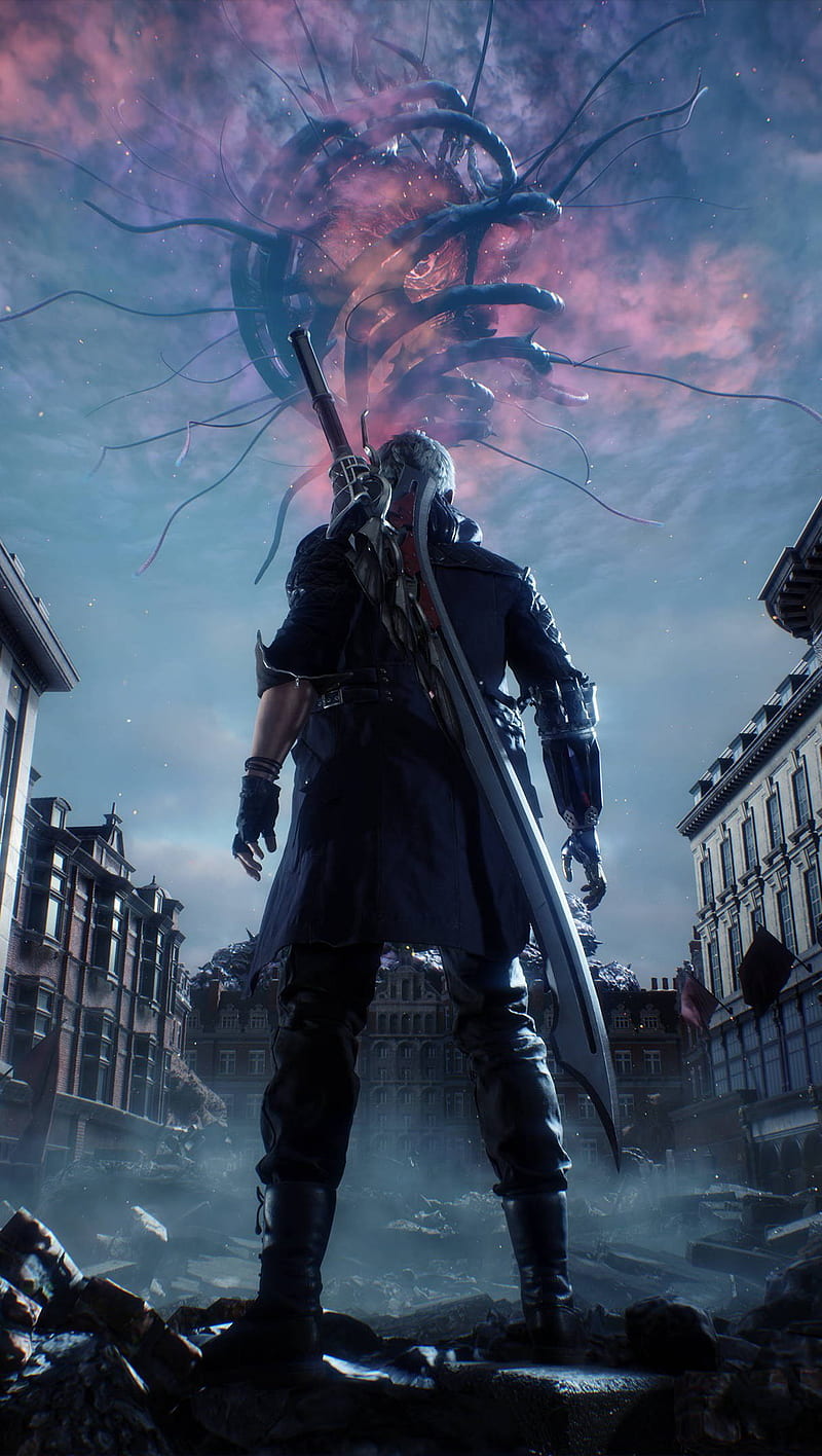 Wallpaper art, dante, dmc, devil may cry 5 for mobile and desktop