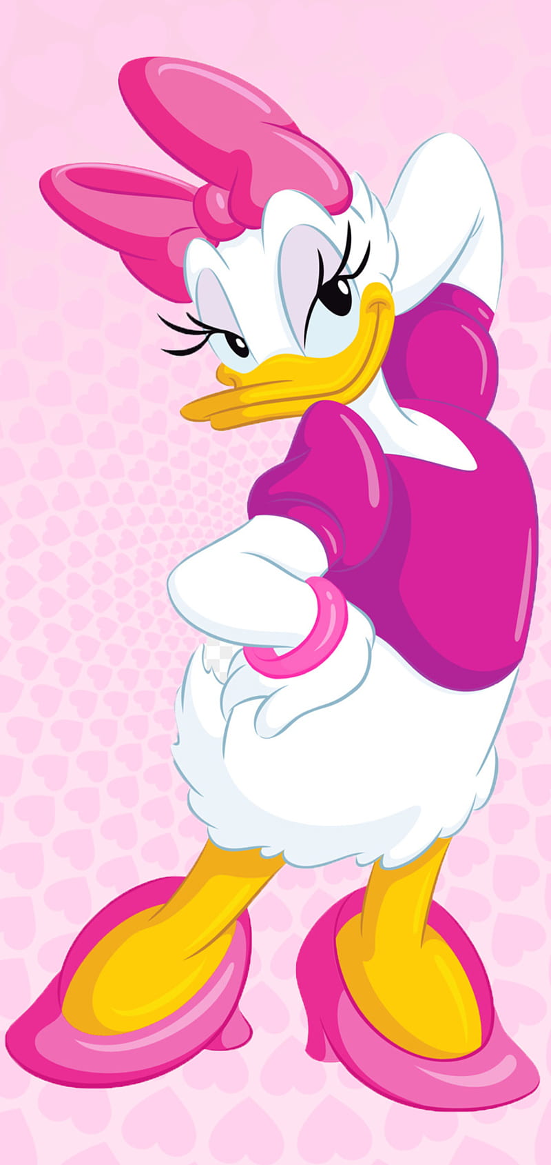 Daisy Duck, cartoon, drawing, HD phone wallpaper | Peakpx