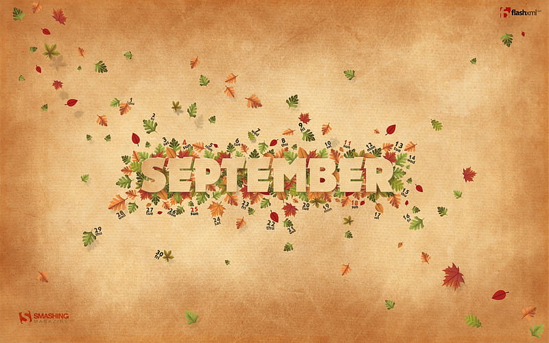 September Bliss-September 2011-Calendar, HD wallpaper
