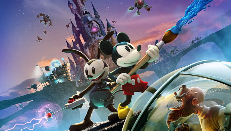 Epic Mickey 2, ps3, warren spector, game, xbox 360, epic mickey, junction point, wii, mickey, disney, HD wallpaper