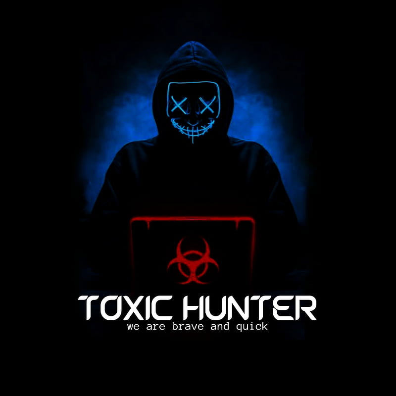 Toxic Hunter, anonymous, brave, hacker, mortal, power, quick, HD phone wallpaper
