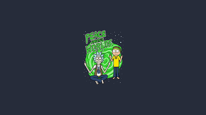 Peace Among Words , rick-and-morty-season-4, rick-and-morty, tv-shows, artist, artwork, digital-art, minimalism, minimalist, HD wallpaper