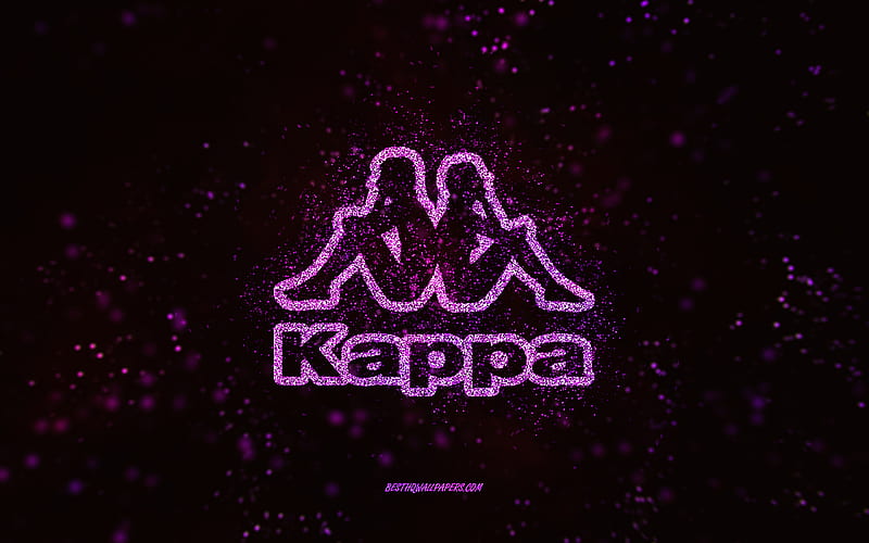 Kappa , black background, logo, purple art, Kappa, HD wallpaper | Peakpx