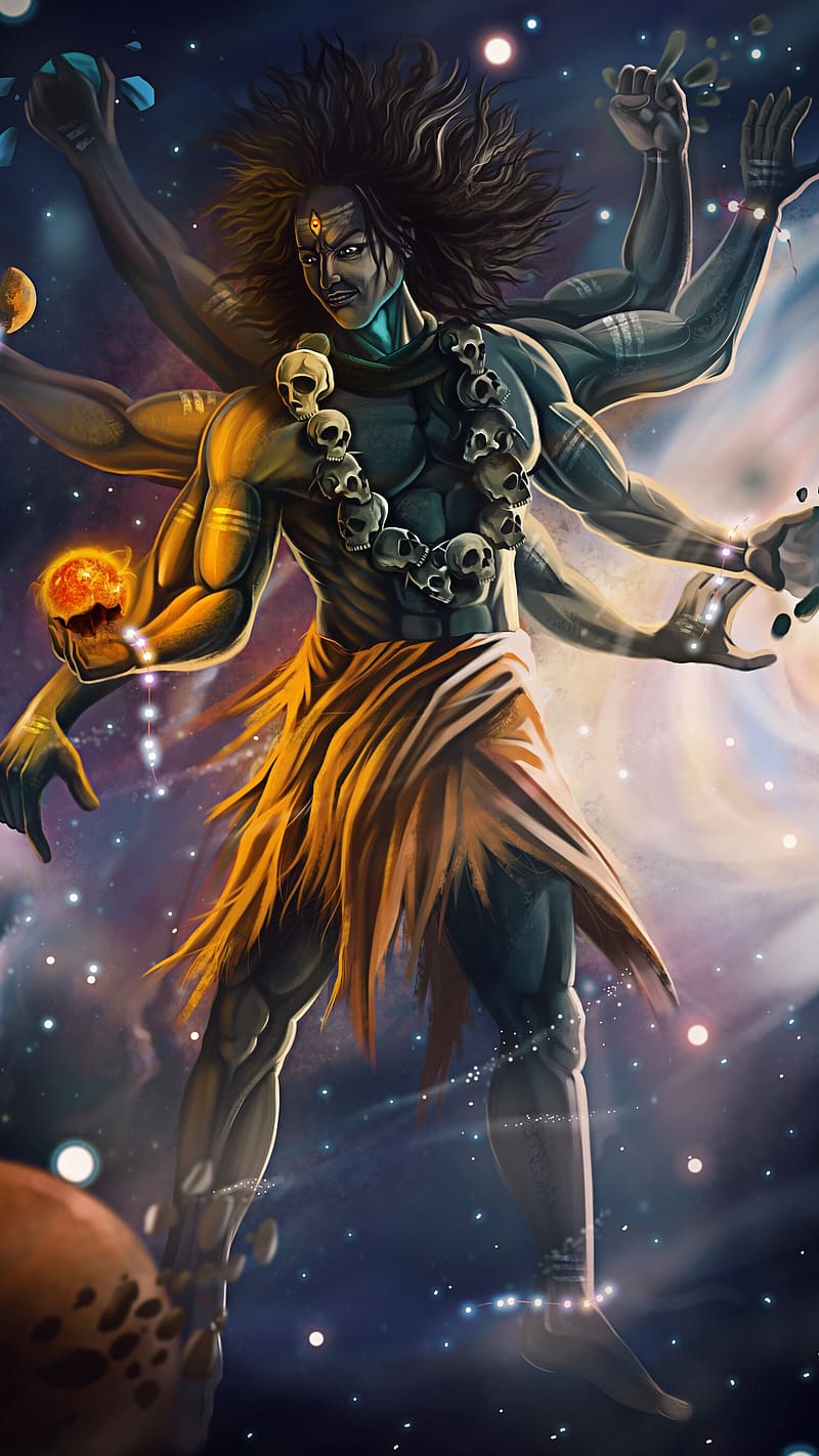 Lord Shiva Angry, Art Work, mahadev, graphics, HD phone wallpaper | Peakpx