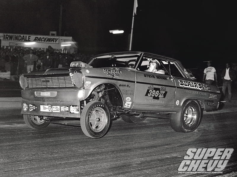 Super Chevy Drag Racing Greats, gm, 396, chevy ii, bowtie, HD wallpaper