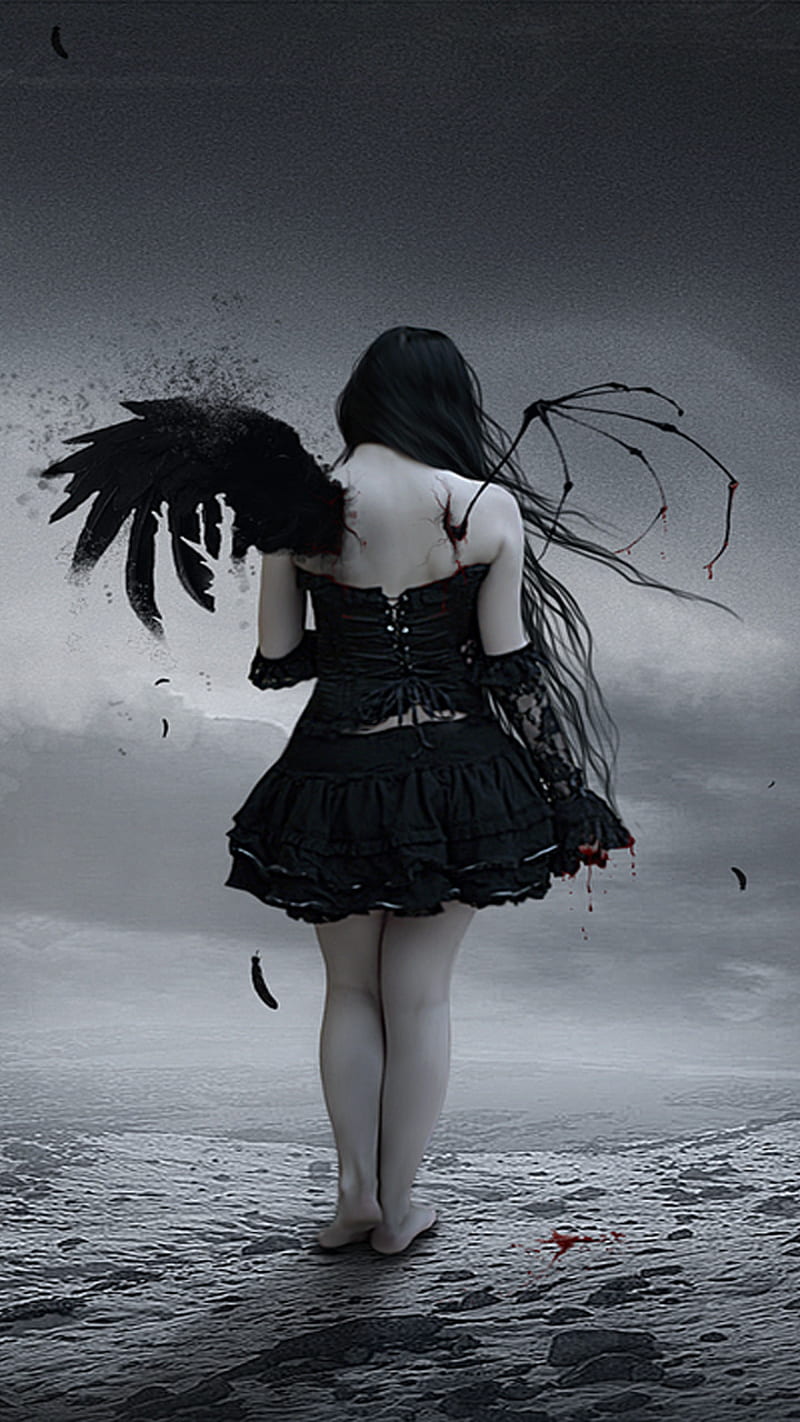Dark Angel, dark angel, horror, HD phone wallpaper | Peakpx