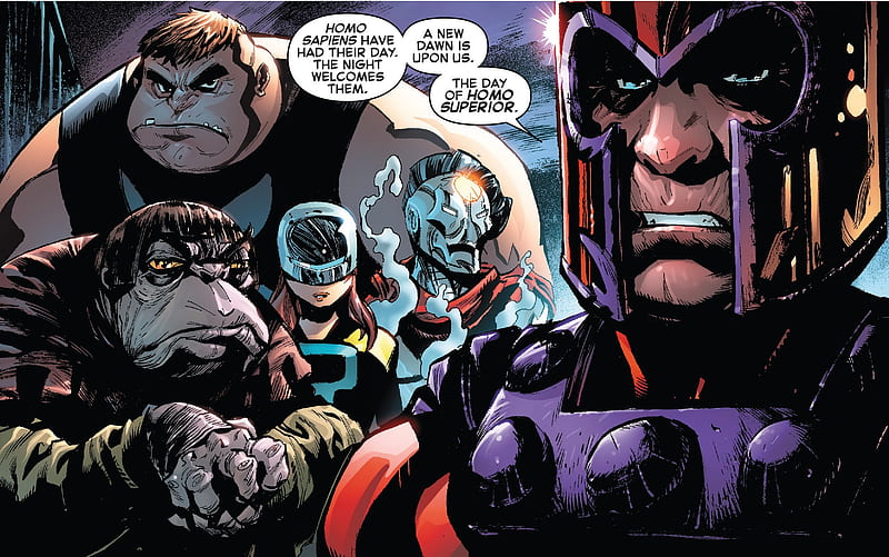 X-Men, Blob (Marvel Comics), Brotherhood of mutants, Magneto (Marvel Comics), Mutant, Toad (Marvel comics), HD wallpaper