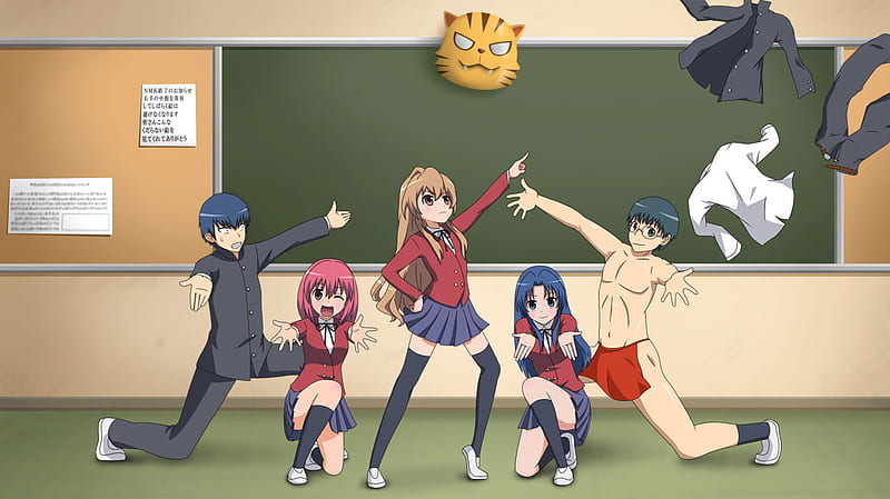 Ami Kawashima, Taiga Aisaka, 4K, Anime, Ryuuji Takasu, Toradora!, Yusaku  Kitamura, Minori Kushieda HD Wallpaper