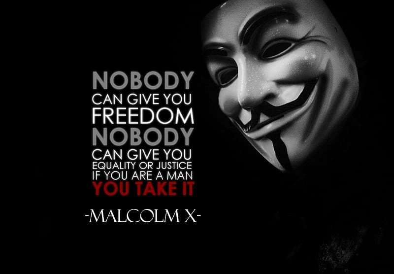 Technology, Anonymous, Quote, Malcolm X, HD wallpaper
