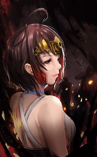 Wallpaper portrait, anime, art, Koutetsujou no Kabaneri, Cabanero