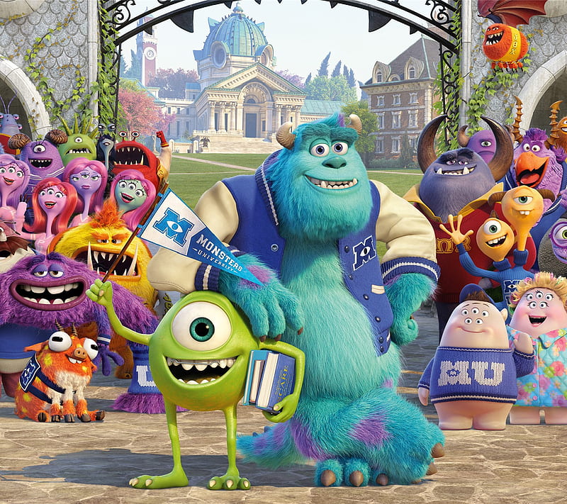 Monster Inc, animation, colourful, comedy, entertainment, funny, hollywood, HD wallpaper