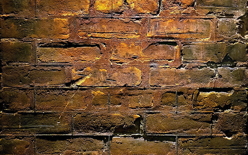 old brickwork texture, brown brickwork texture, grunge brickwork background, brick texture, grunge brick background, brickwork, HD wallpaper