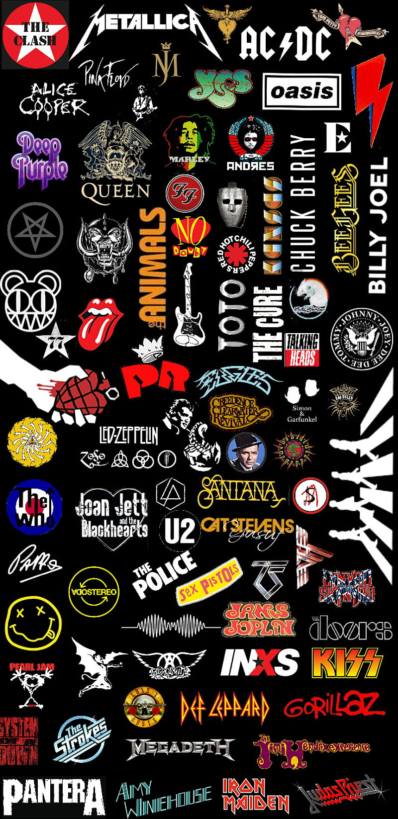 Logo band rock, bands, bob, oasis, queen, roll, rolling, romance, stones,  HD phone wallpaper | Peakpx