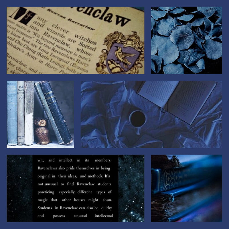 Ravenclaw aesthetic , blue, harry potter, hogwarts, HD phone wallpaper