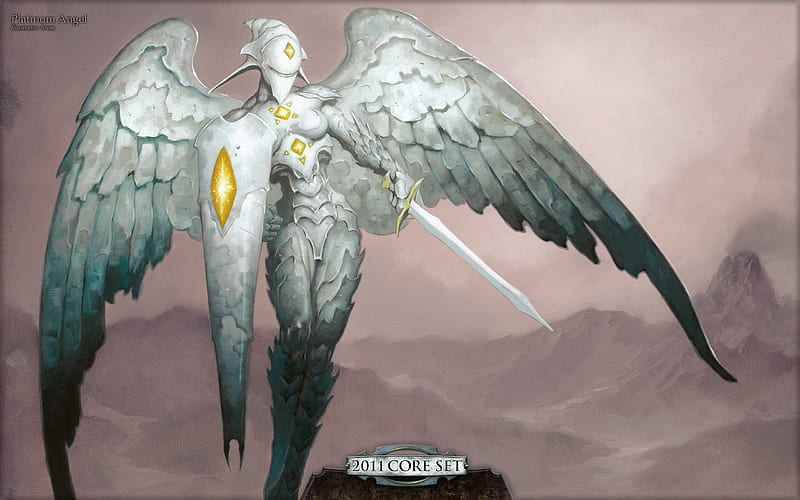 Platinum Angel fantasy illustrator, HD wallpaper