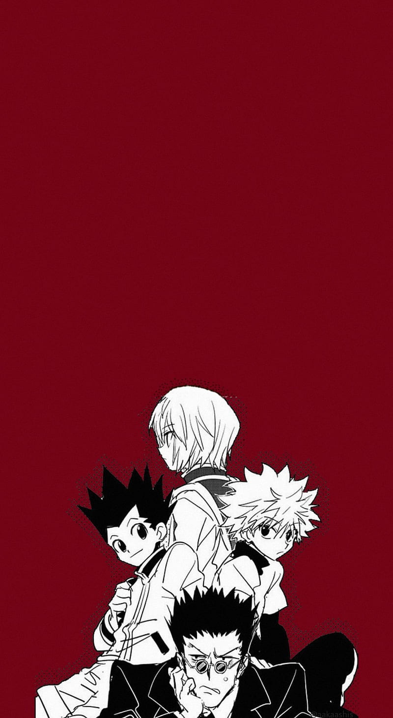 Download Sitting Gon And Killua Of Hunter X Hunter Iphone Wallpaper