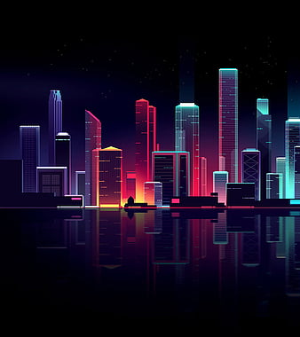 Vaporwave Retro 3 City Night Vaporwave Hd Phone Wallpaper Peakpx