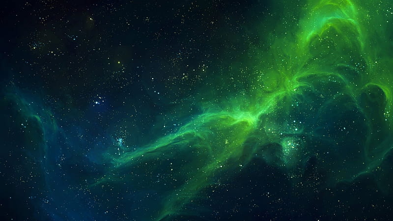 Echoes of the Void 1 - Tyler Creates Worlds, stars, green, space