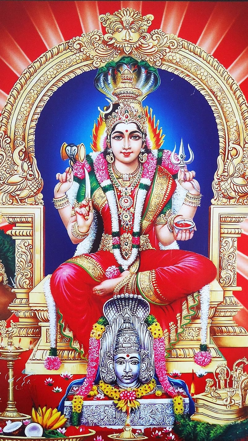 Om Sakthi, god, lord, amman, HD phone wallpaper | Peakpx