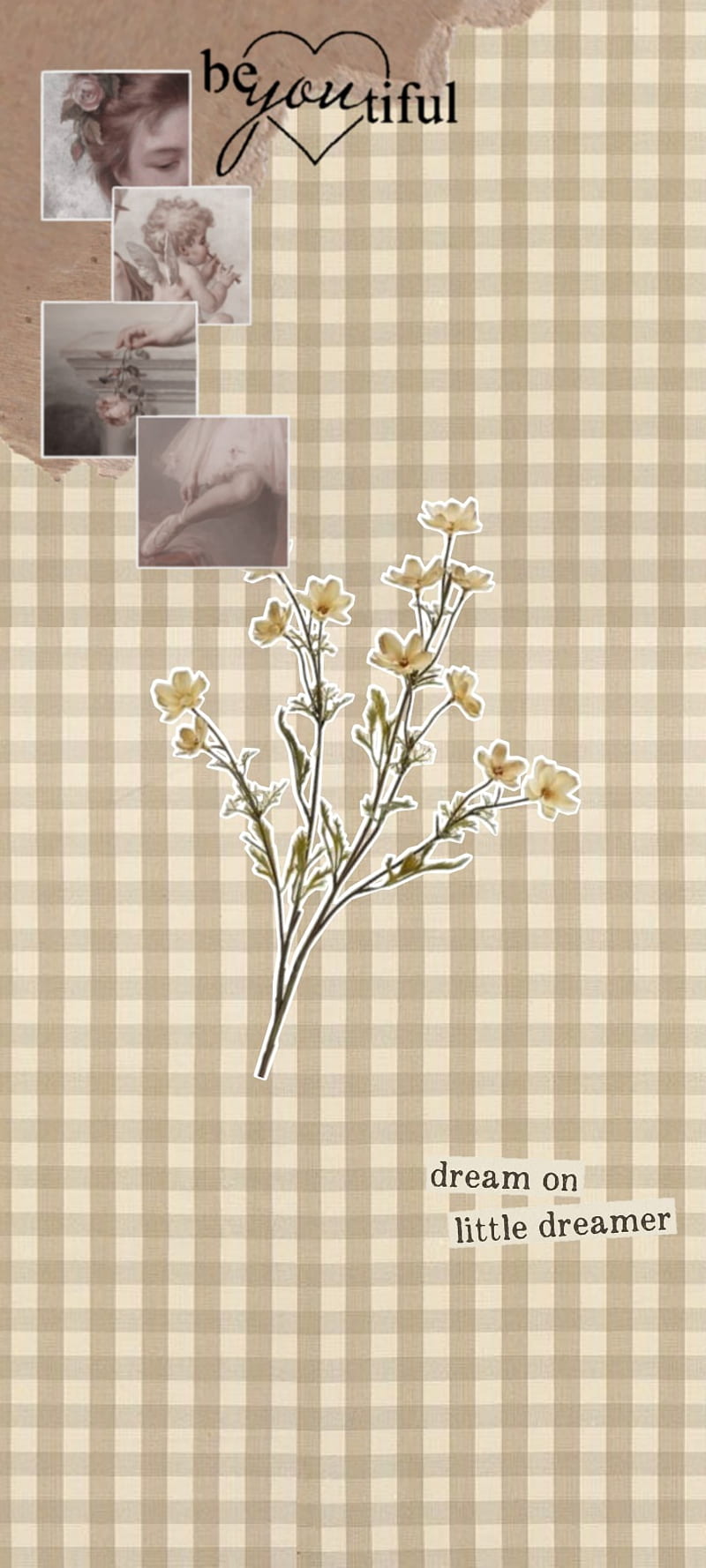 Aesthetic beige, petalo, arte, HD phone wallpaper | Peakpx
