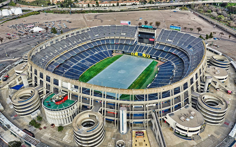 SDCCU Stadium, San Diego, San Diego State Aztecs Stadium, NCCA, California, USA, San Diego Stadium, Qualcomm Stadium, San Diego State Aztecs, American football, HD wallpaper