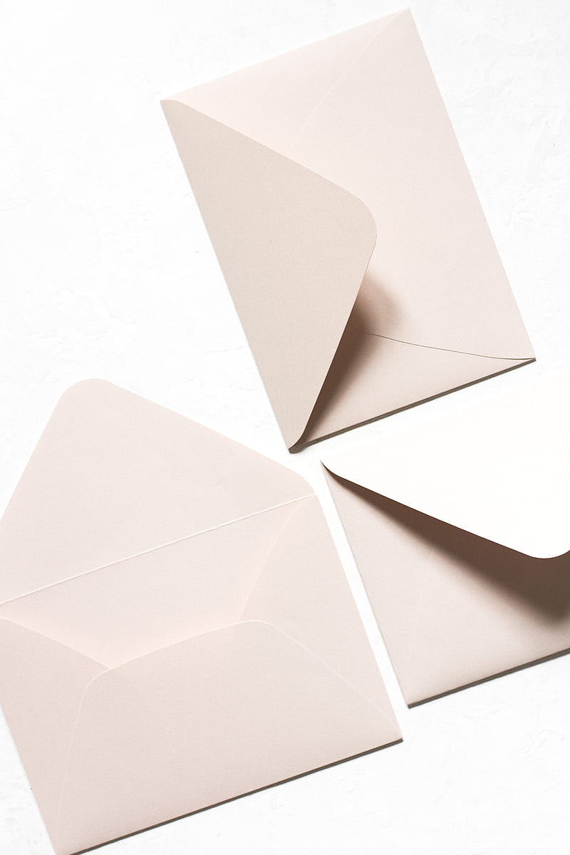 three white mail envelops, HD phone wallpaper
