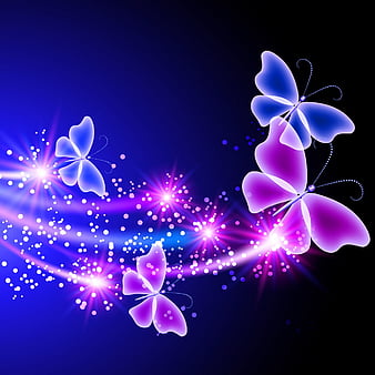 Butterflies, abstract, colorful, floral, flowers, vector, HD wallpaper ...